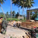 Usai Buka UNBK, Wabup Deddy Abdul Hamid Tinjau Pelaksaaan TMMD di Mataindo