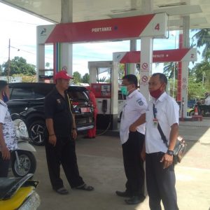 Disperindag Pantau Langsung Kegiatan Pengisian BBM di SPBU Soguo