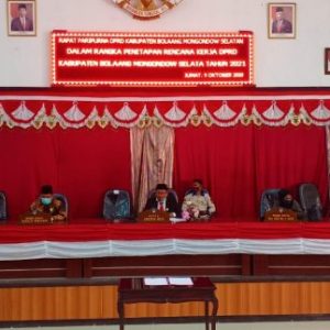 Penetapan Renja DPRD Bolsel Tahun 2021 Sukses Diparipurnakan