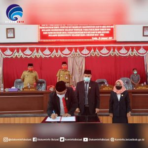 DPRD Bolsel Gelar Rapat Paripurna Pengumuman Hasil Penetapan Calon Bupati dan Wakil Bupati Terpilih
