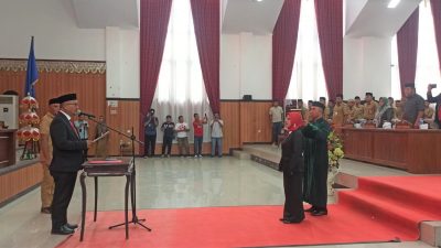 Ketua DPRD Bolsel Lantik Juraida PAW Anggota DPRD Sisa Masa Jabatan 2019-2024