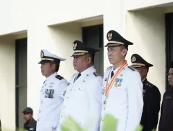 Bupati dan Wabup Bolsel Ikut Upacara Peringatan HUT Bhayangkara ke-77