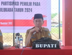 Bupati Bolsel Buka Sosialisasi Pendidikan Politik Bagi ASN, Aparat Desa dan Pemilih Pemula