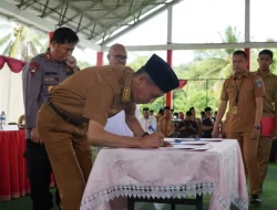Bupati Bolsel Tandatangani NPHD bersama KPU, TNI dan POLRI