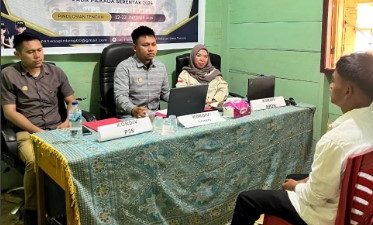 Pilkada 2024, Panwascam Pinteng Gelar Wawancara PTPS
