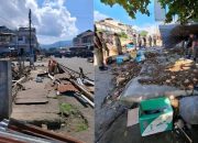 Pemkot Kotamobagu Tertibkan Kios Liar di Jalan Bolian dan Terminal Serasi