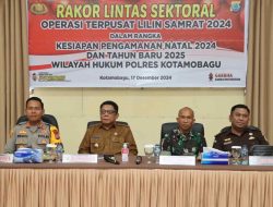 Pj Wali Kota Kotamobagu Hadiri Rakoor Pengamanan Natal dan Tahun Baru 2025