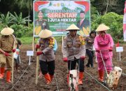 Sinergi Nasional untuk Ketahanan Pangan, Polres Bolsel Gelar Penanaman Jagung Serentak