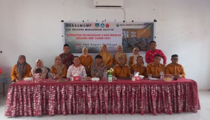 Persiapan Ujian Sekolah, Disdikbud Bolsel Gelar MKKS dan MGMP Jenjang SMP