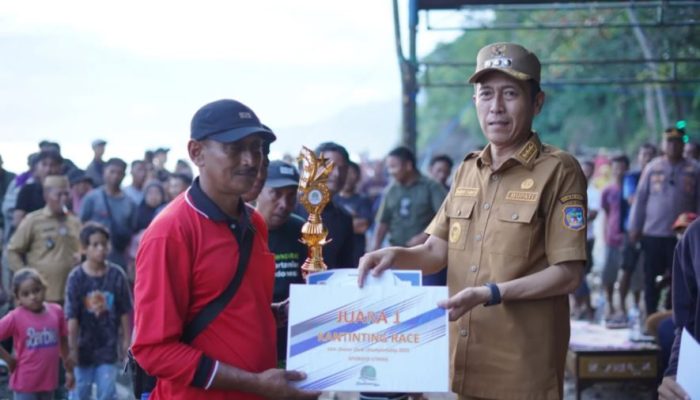 Bupati Bolsel Tutup Lomba Balap Katinting di Lion Ocean View: Dorong Agenda Wisata Tahunan