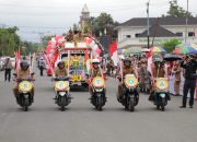 Semarak HUT ke-80 RI, Wali Kota Kotamobagu Lepas Defile dan Pawai Pembangunan