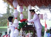 Khidmat! Penurunan Bendera Merah Putih di Kotamobagu Semarakkan Kemerdekaan ke-80